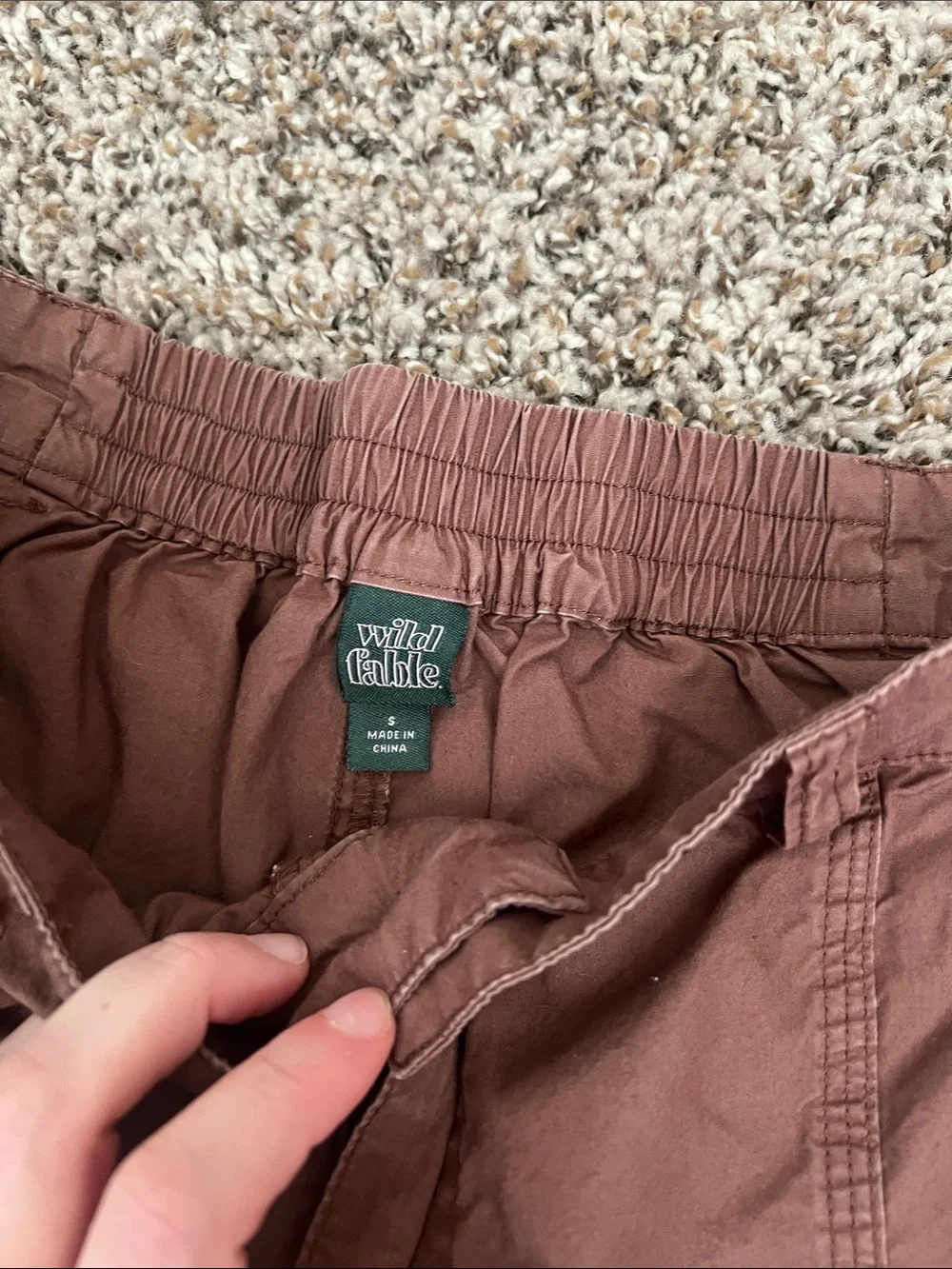 wild fable Brown Wide-Leg Cargo Pants